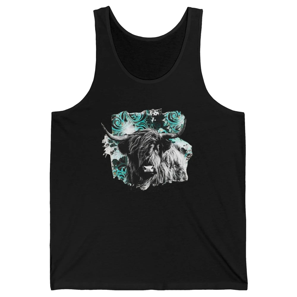 Highland Cow Western Country Cow Darling Highland Cow Lovers Unisex Jersey Tank