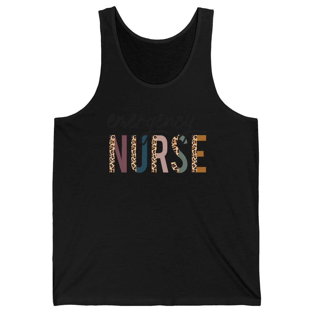 Emergency Nurse Leopard Nurse Gift Unisex Jersey Tank