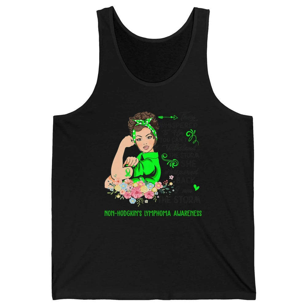 Non-Hodgkin Lymphoma Cancer Warrior The Storm Green Women Unisex Jersey Tank