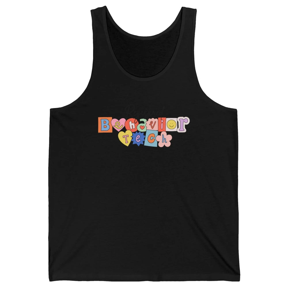 ABA Therapist Registered Behavior Tech RBT Behavior Analyst Unisex Jersey Tank