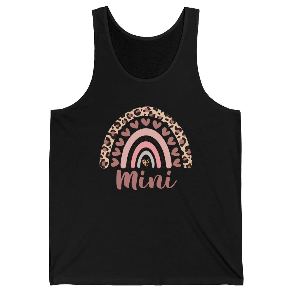 Mini Leopard Rainbow Cheetah Love Mama Valentines Day Unisex Jersey Tank