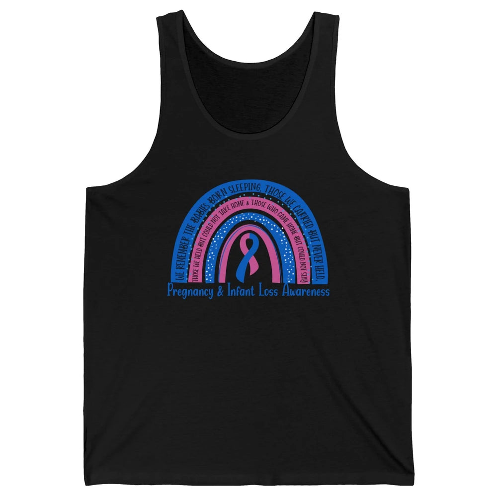 Pregnancy Infant Loss Awareness Rainbow Remember The Babies Unisex Jersey Tank