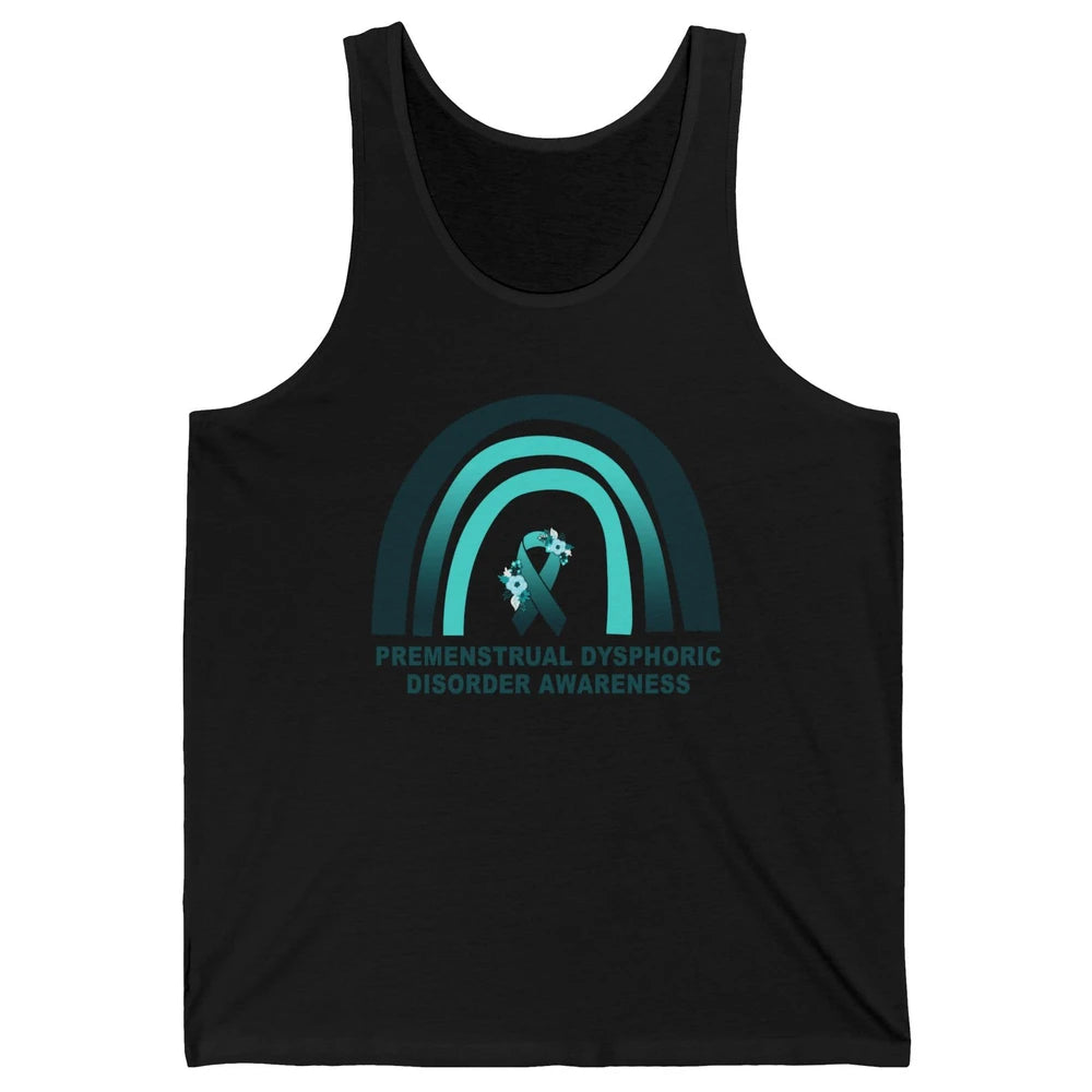 Premenstrual Dysphoric Disorder PMDD Awareness Rainbow Unisex Jersey Tank
