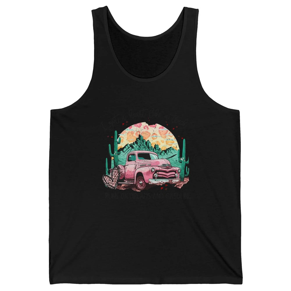 Retro Desert Truck Got A Heart Like A Truck Western Country Unisex Jersey Tank
