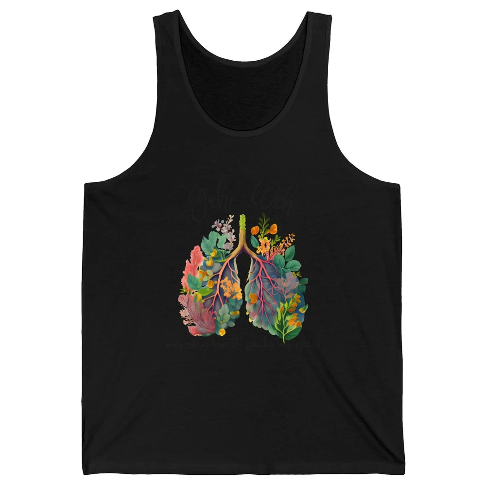 Our Very Breath Speaks His Name YHWH Christian Religious Unisex Jersey Tank