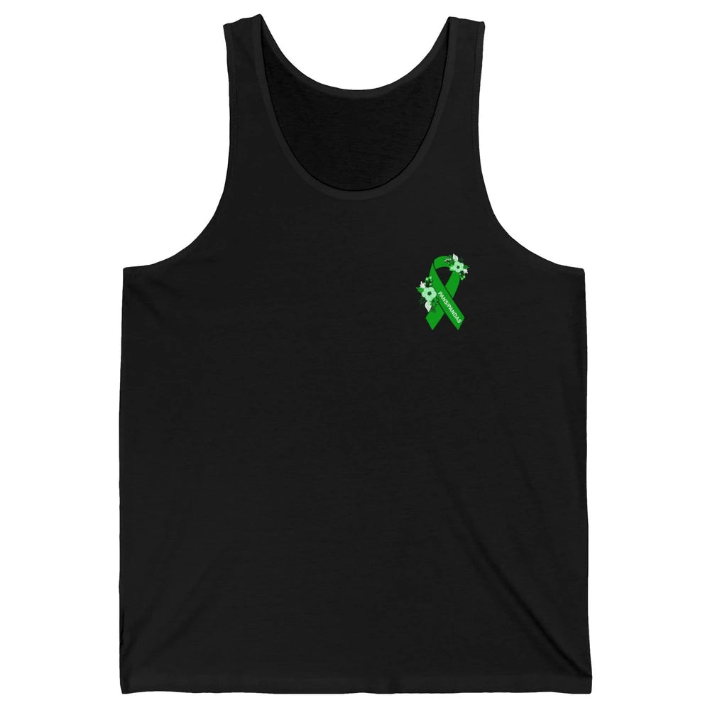 PANS/PANDAS Awareness Floral Green Ribbon Pans Disease Unisex Jersey Tank