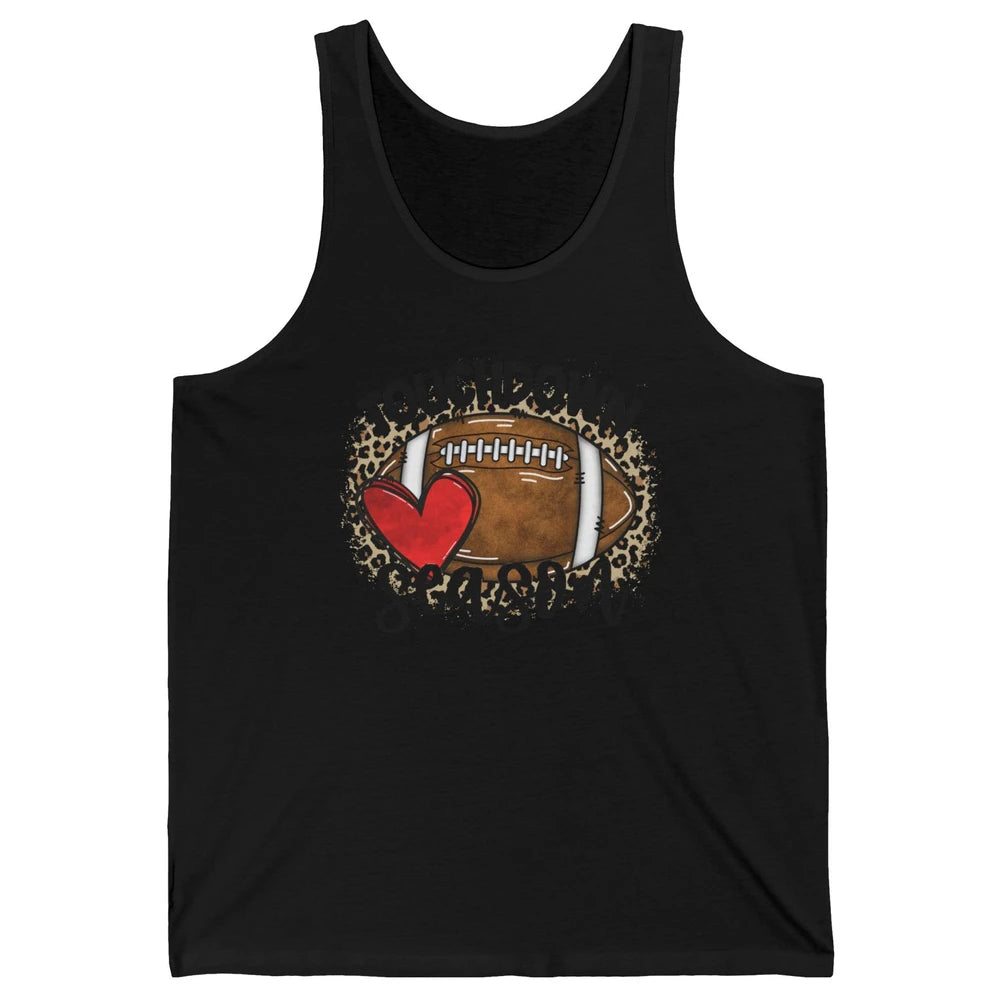 Retro Leopard Football Touchdown Season Football Player Gift Unisex Jersey Tank