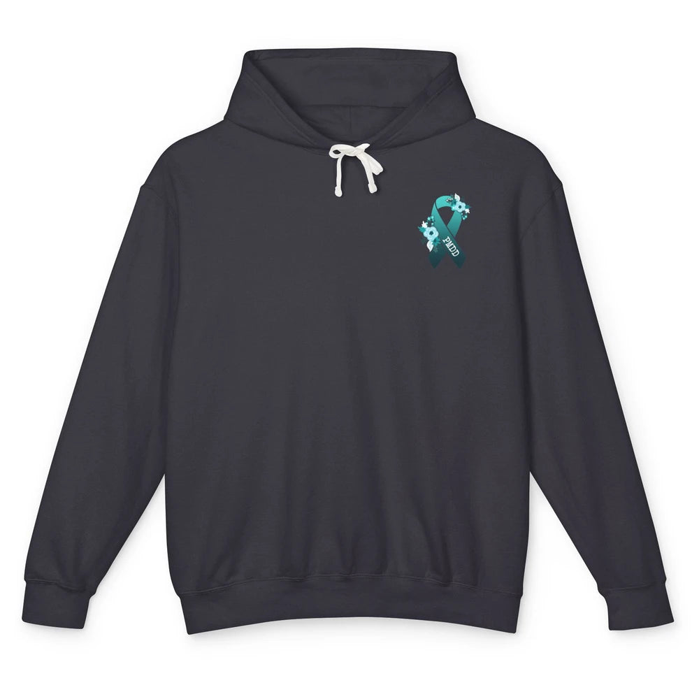 Premenstrual Dysphoric Disorder PMDD Awareness Ribbon Unisex Lightweight Hoodie