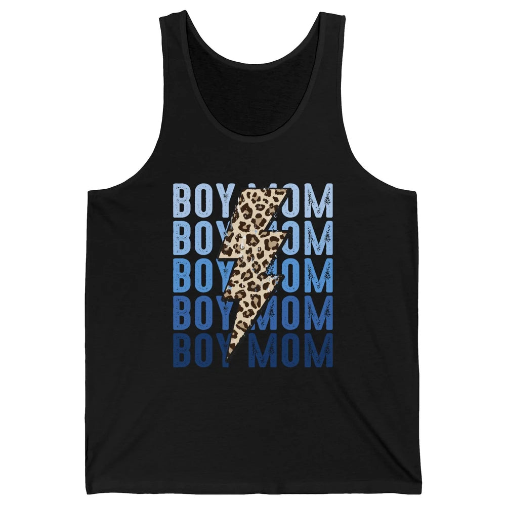Retro Leopard Boy Mom Lightning Bolt Western Country Mama Unisex Jersey Tank