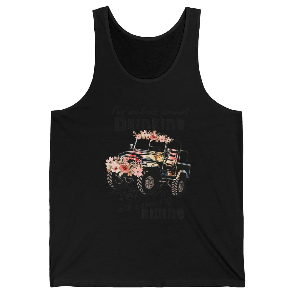 Drinking With Chance Riding Truck Mud UTV ATV SXS Offroad Unisex Jersey Tank