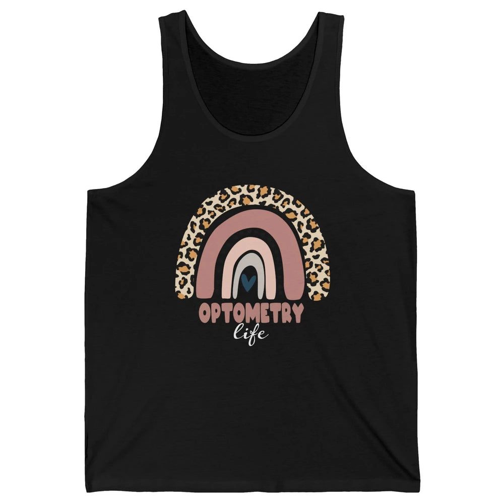 Optometry Life Leopard Rainbow Optometrist Optician Gift Unisex Jersey Tank