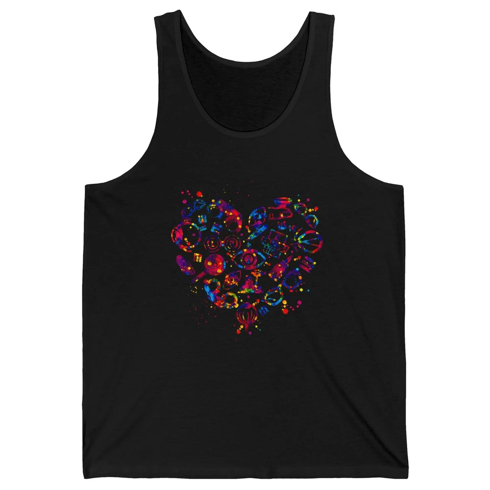 Optometrist Eyeglasses Technician Optometry Eye Doctor Heart Unisex Jersey Tank