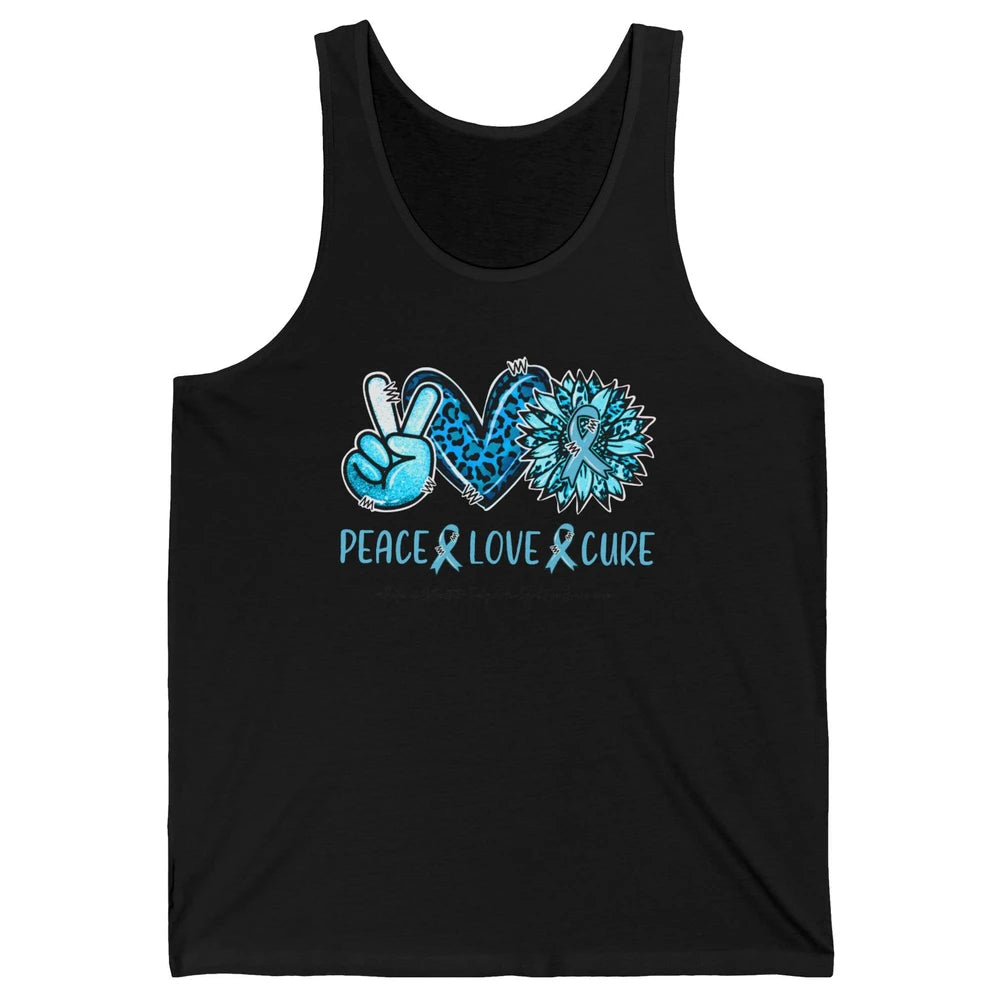 POTS Postural Orthostatic Tachycardia Peace Love Cure Unisex Jersey Tank