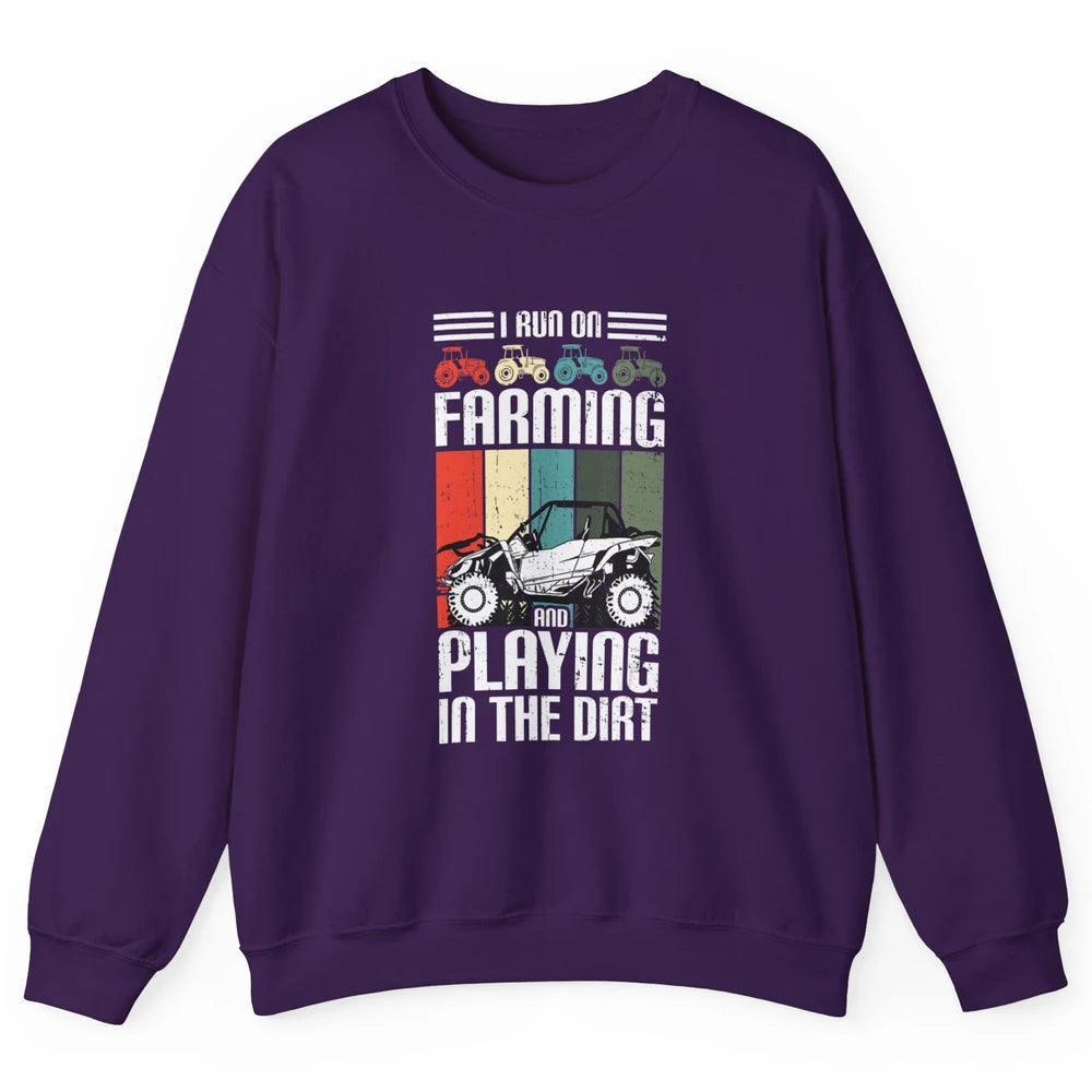 Retro Play In Dirt UTV Mud Riding Dirty SXS Rider Offroad Unisex Crewneck Sweatshirt