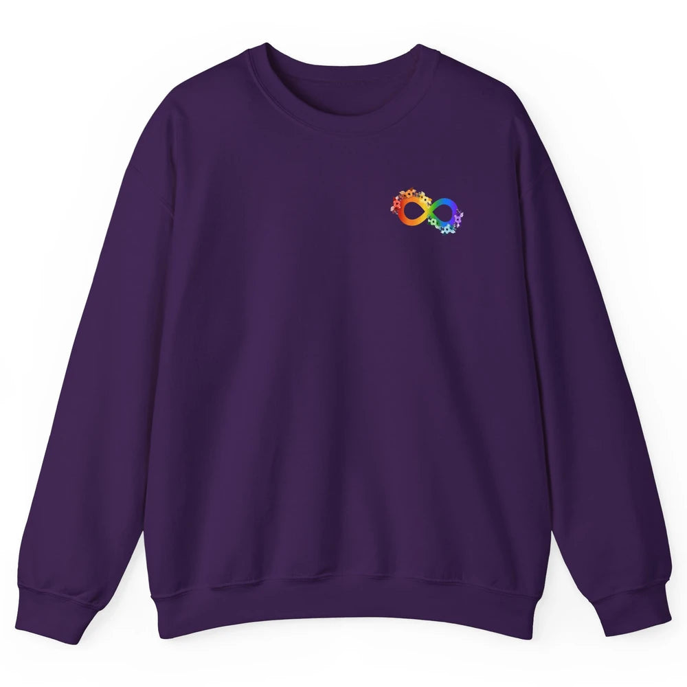 Neurodiversity Autism Spectrum Disorder Awareness Infinity Unisex Crewneck Sweatshirt