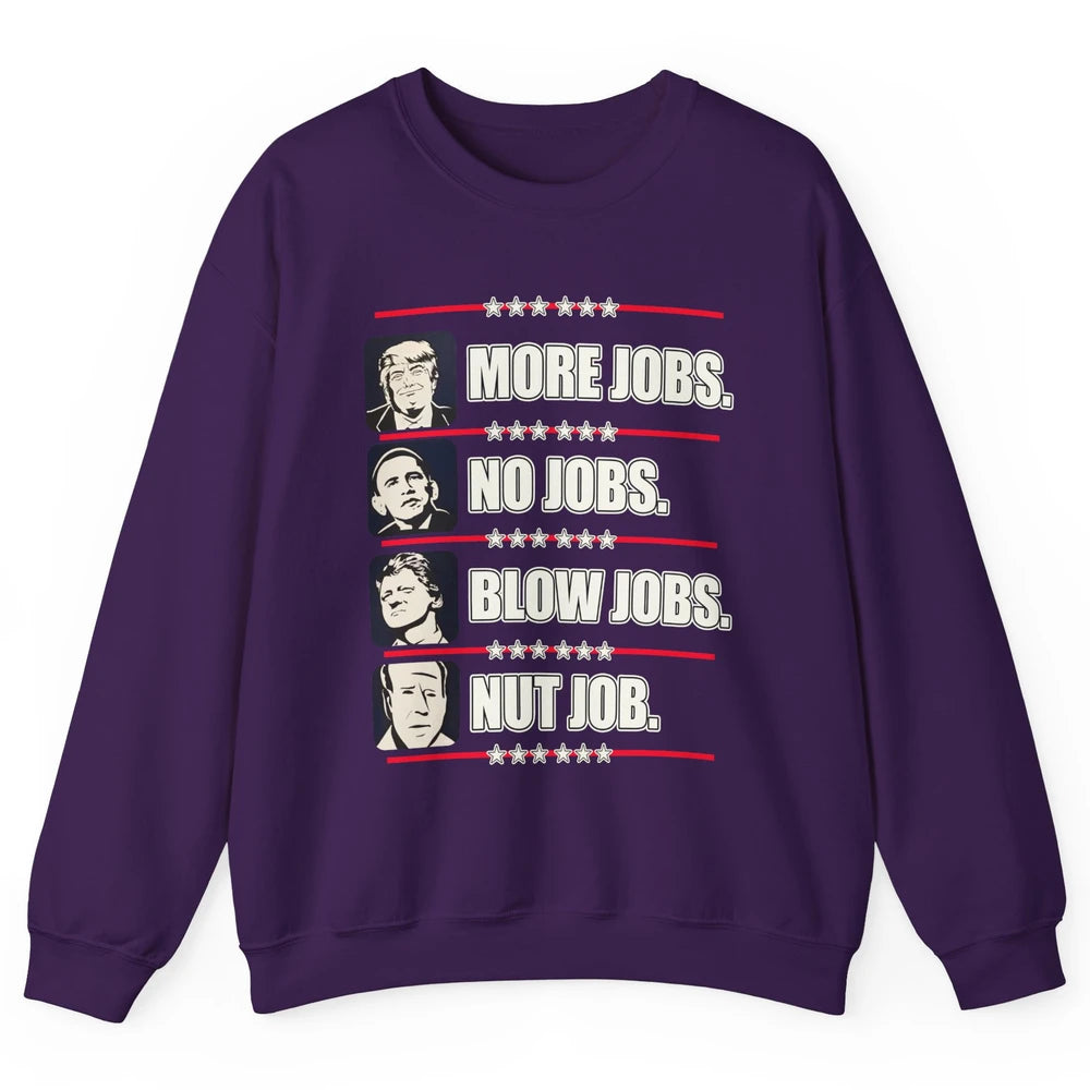 Presidents Vote Trump Anti Biden Obama Clinton Funny Choice Unisex Crewneck Sweatshirt