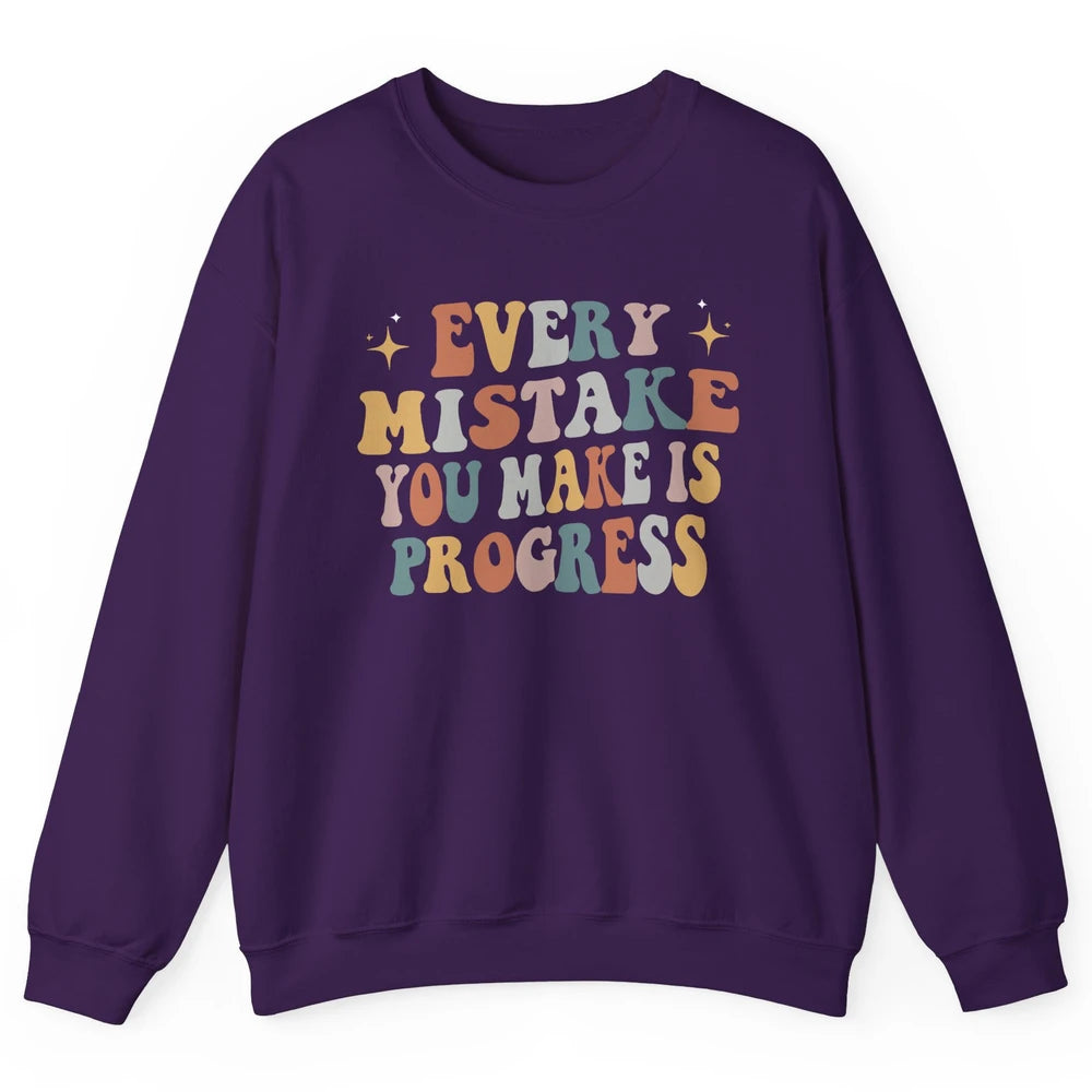 Personal Growth Mindset Therapist Mental Health Retro Boho Unisex Crewneck Sweatshirt