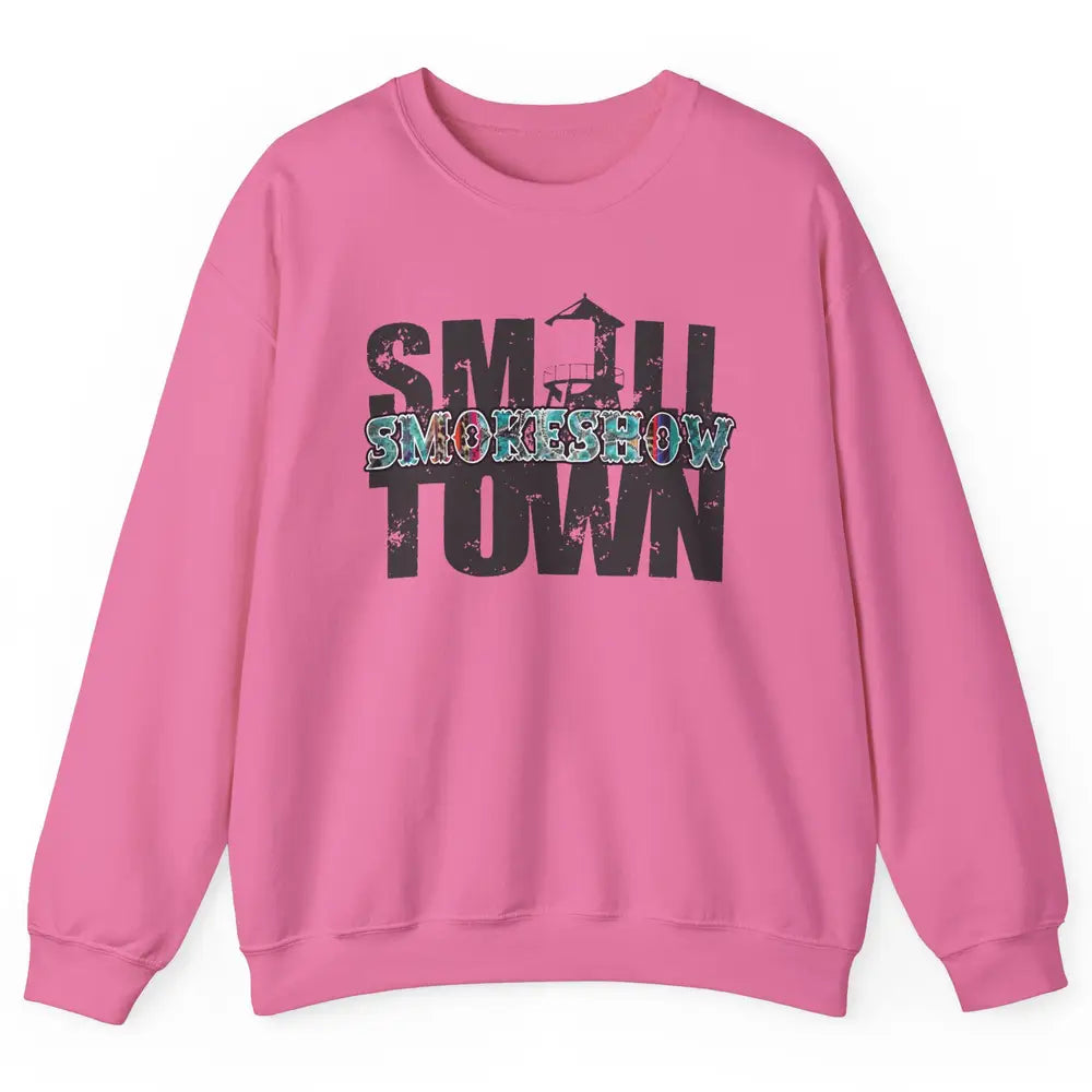 Retro Farm Barn Small Town Smokeshow Western Country Cowgirl Unisex Crewneck Sweatshirt