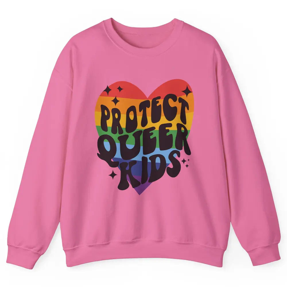 Protect Queer Kids Protect Trans Youth LGBT Gay Pride Ally Unisex Crewneck Sweatshirt