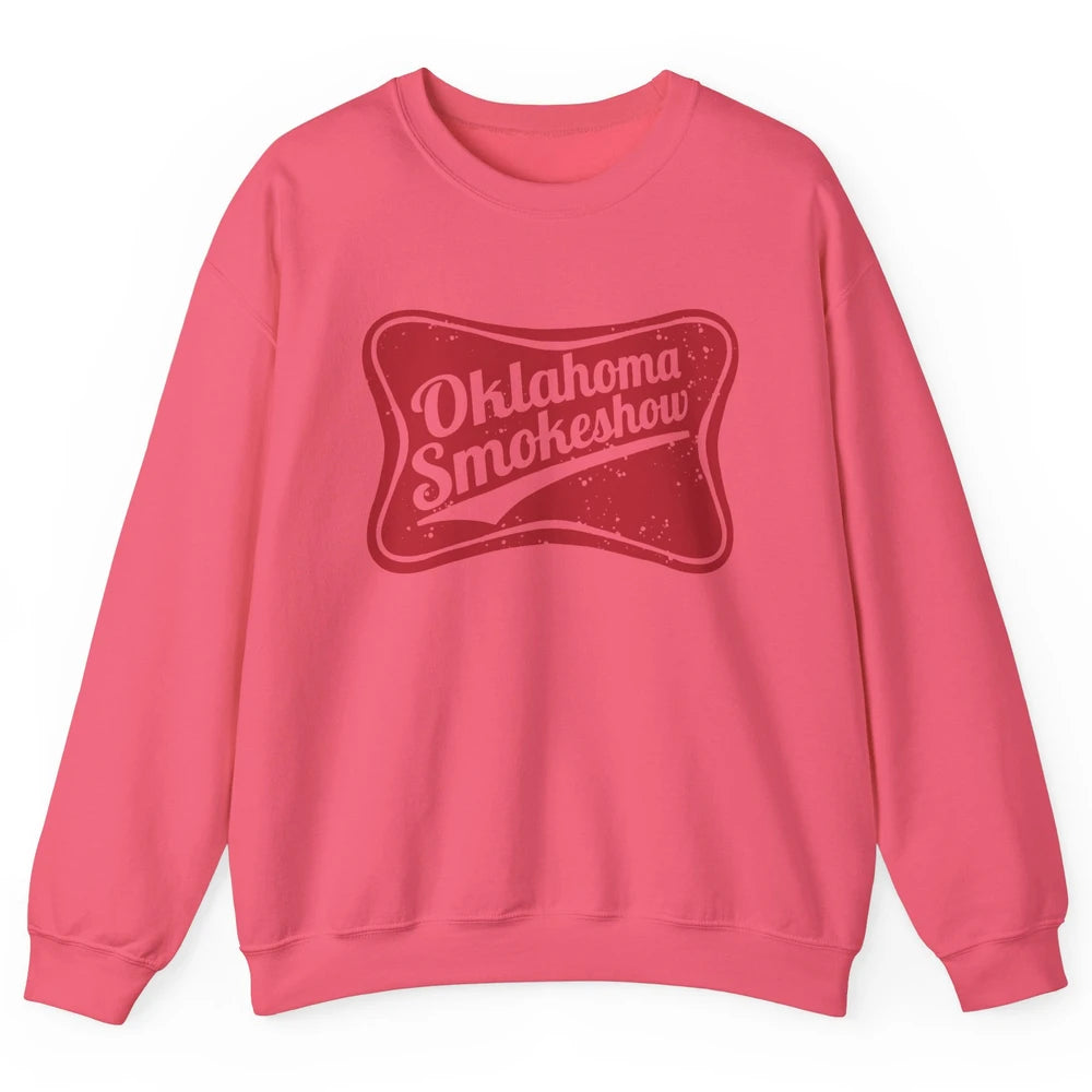 Retro Cowgirl Oklahoma Smokeshow Small Town Western Country Unisex Crewneck Sweatshirt