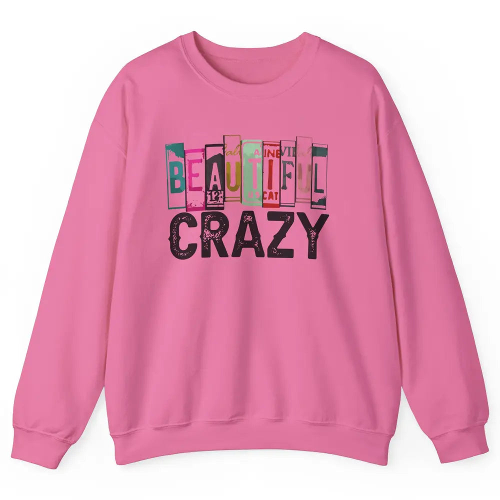 Retro Cowgirl Beautiful Crazy Western Country Cowgirl Unisex Crewneck Sweatshirt