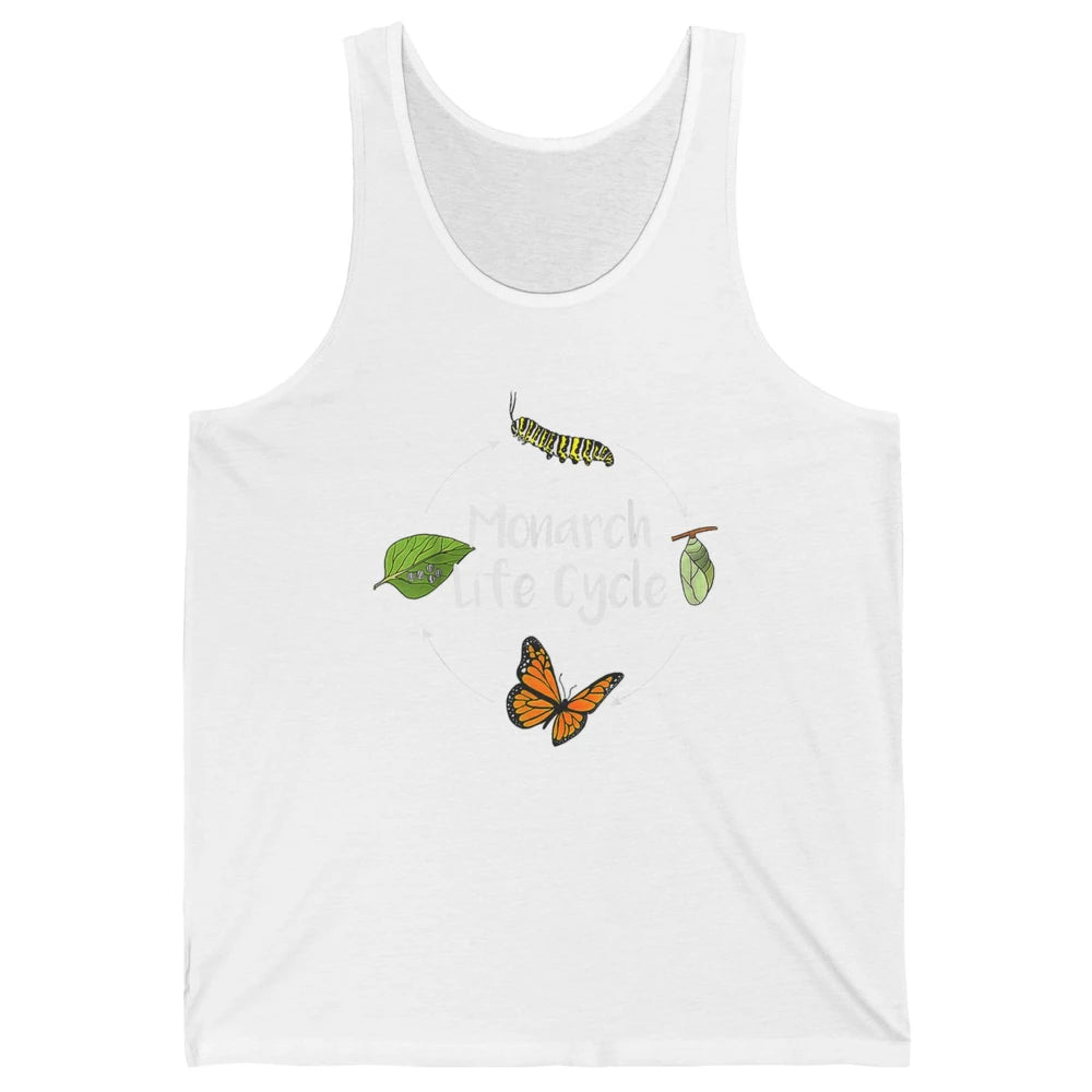 Monarch Life Cycle Cute Butterfly Caterpillar Humor Animal Unisex Jersey Tank