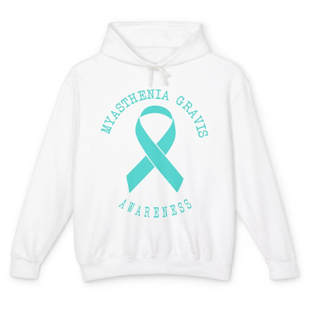 Myasthenia Gravis Awareness Ribbon Neuromuscular Disease Unisex Lightweight Hoodie