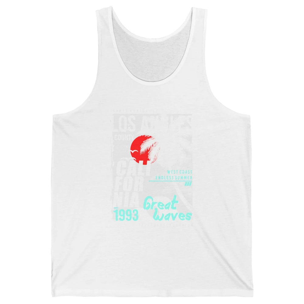 Retro Los Angeles California West Coast Endless Summer 1993 Unisex Jersey Tank