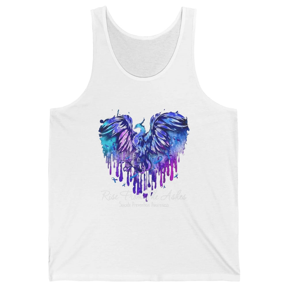 Phoenix Bird Warrior Love Suicide Prevention Awareness Month Unisex Jersey Tank
