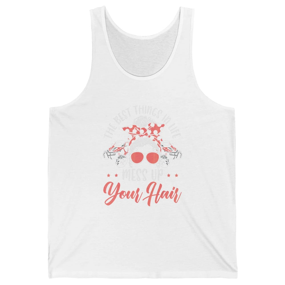 Messy Up Your Hair Women Mud Rider UTV Retro ATV SXS Offroad Unisex Jersey Tank