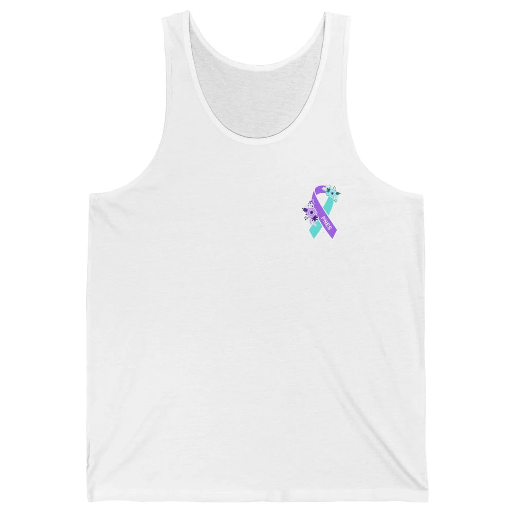 Psychogenic Non-epileptic Seizures PNES Purple Teal Ribbon Unisex Jersey Tank