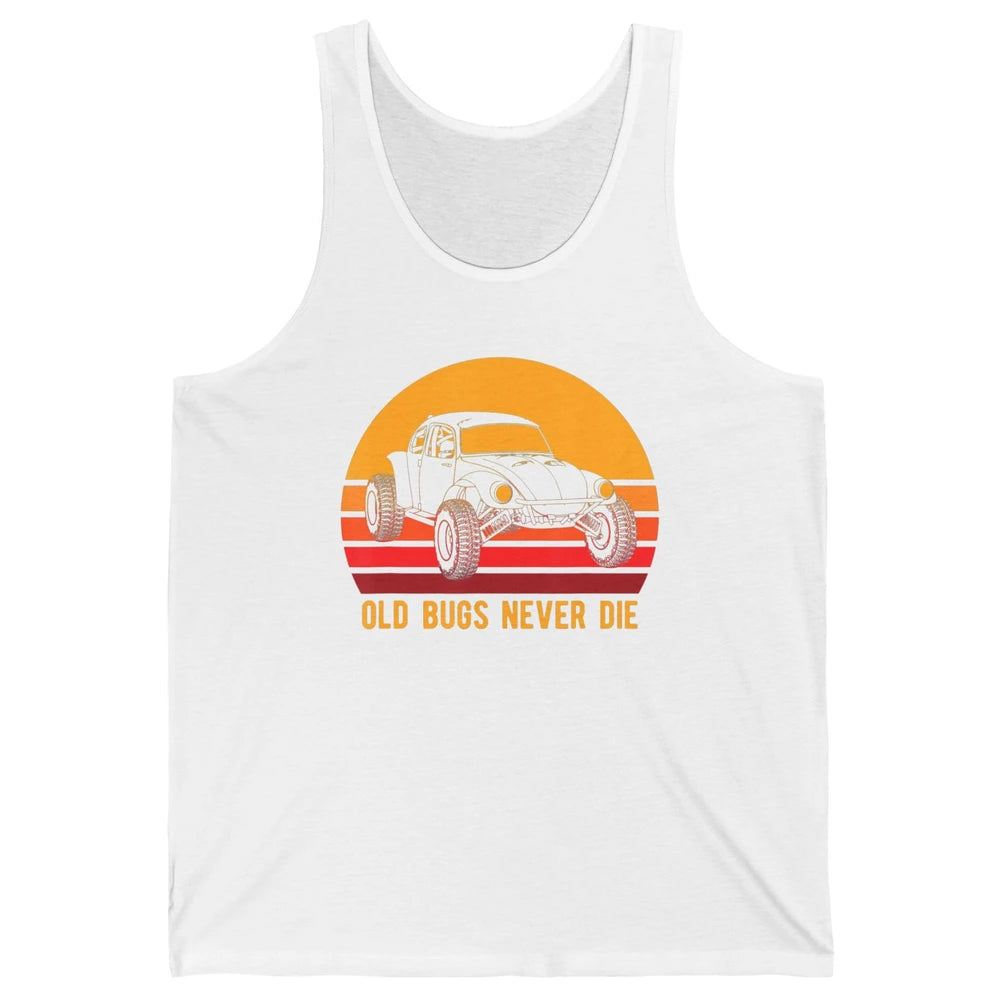 Old Bugs Never Die Retro 70s Mud Rider UTV ATV SXS Offroad Unisex Jersey Tank