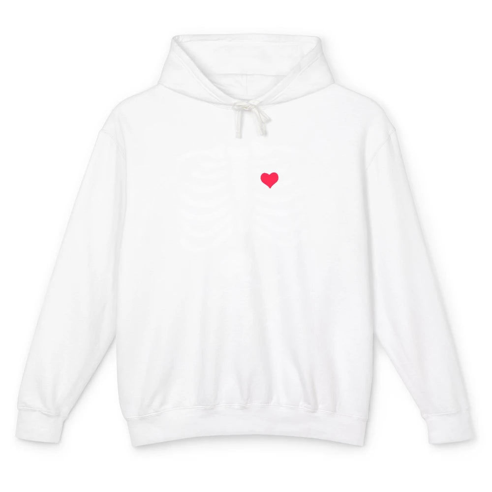 Pregnant Halloween Skeleton Naughty Baby Boy Pumpkin Costume Unisex Lightweight Hoodie