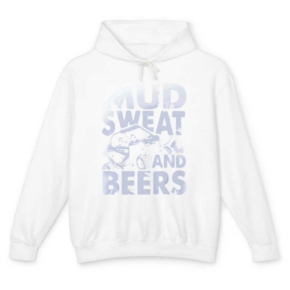 Mud Sweat And Beer Racing Rider UTV Retro ATV SXS Offroad Unisex Lightweight Hoodie