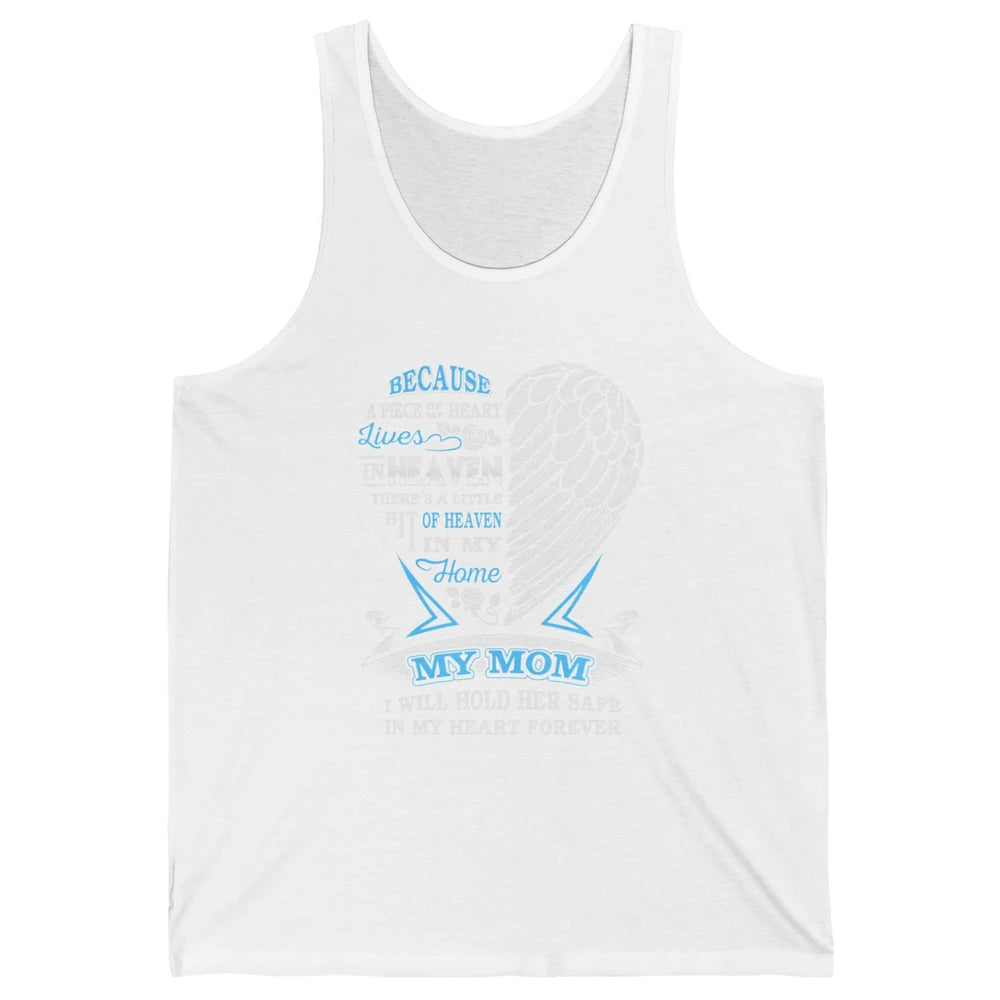 My Mom In Heaven Angel Wings Mother In Memories My Guardian Unisex Jersey Tank