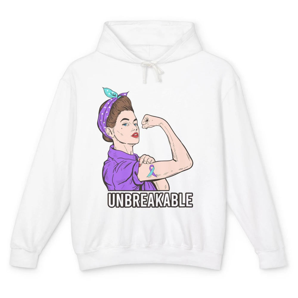 Psychogenic Non-epileptic Seizures Strong Woman Unbreakable Unisex Lightweight Hoodie
