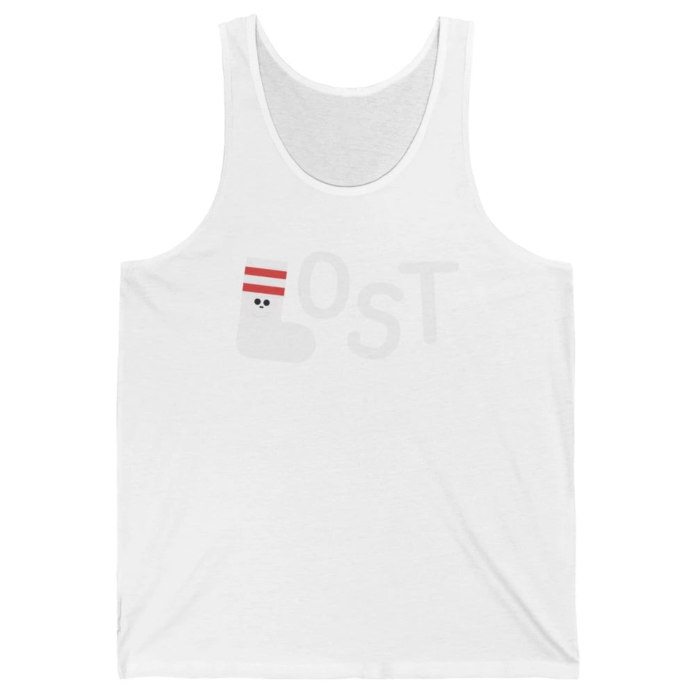Missing Sock Funny Sock Lost Laundry Pun Lonely Sock Unisex Jersey Tank