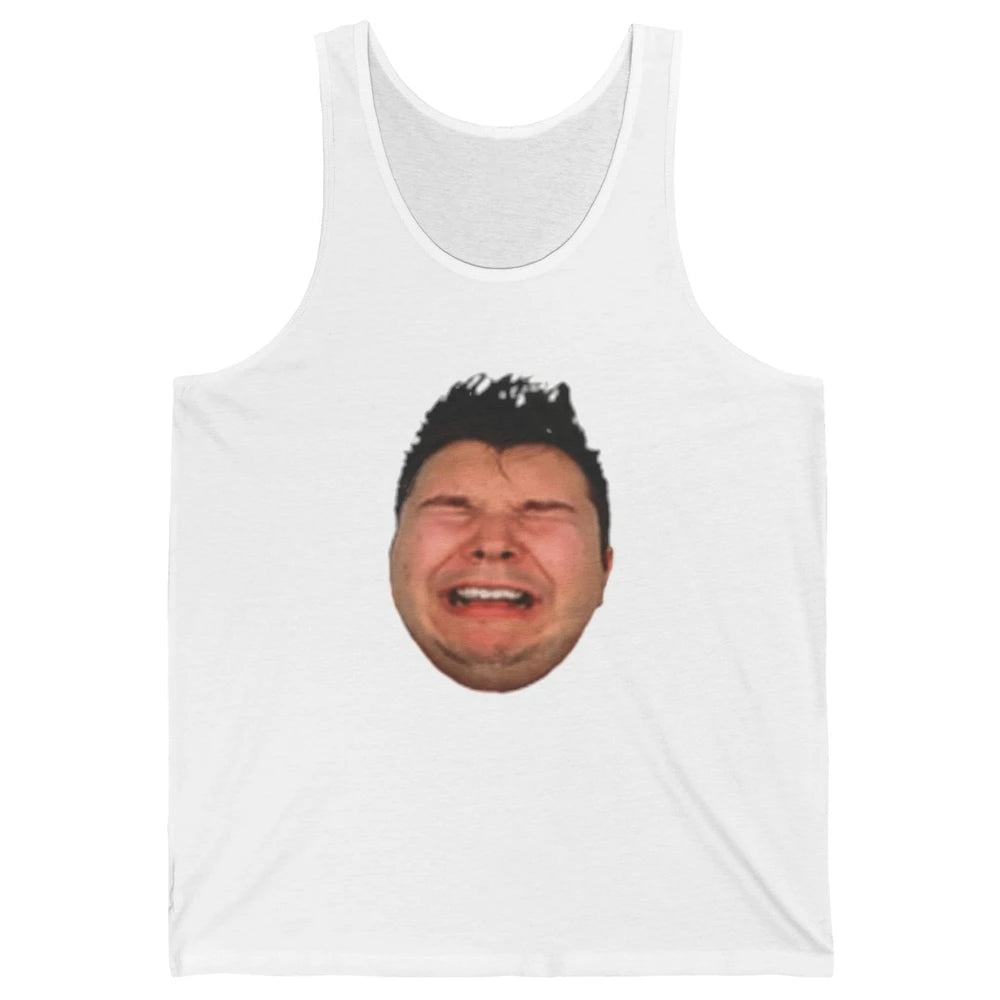 Funny Fat Nikocado Avocado Crying Face Meme Pun Fast Food Unisex Jersey Tank