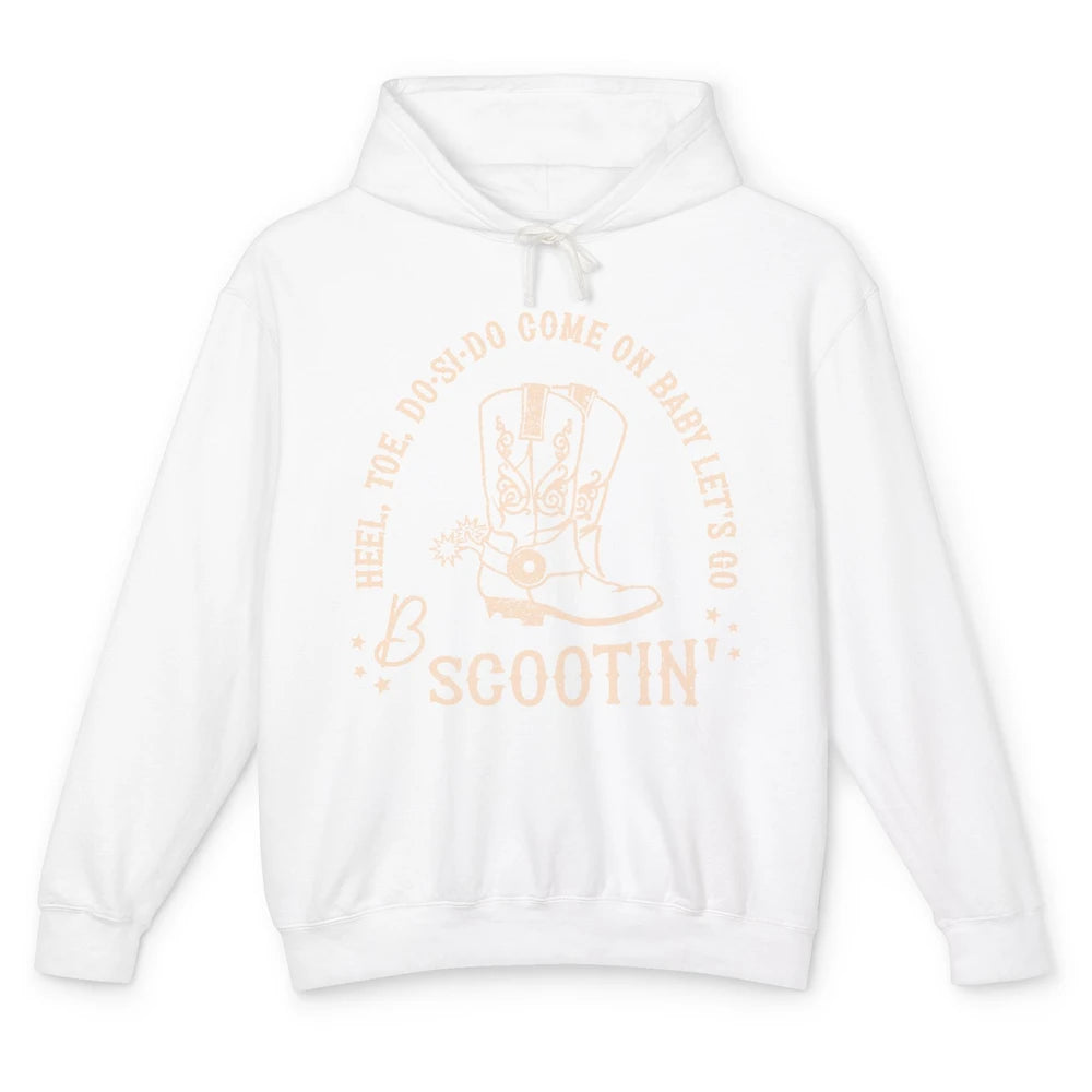 Retro Cowboy Come On Boot Scootin' Boogie Western Country Unisex Lightweight Hoodie
