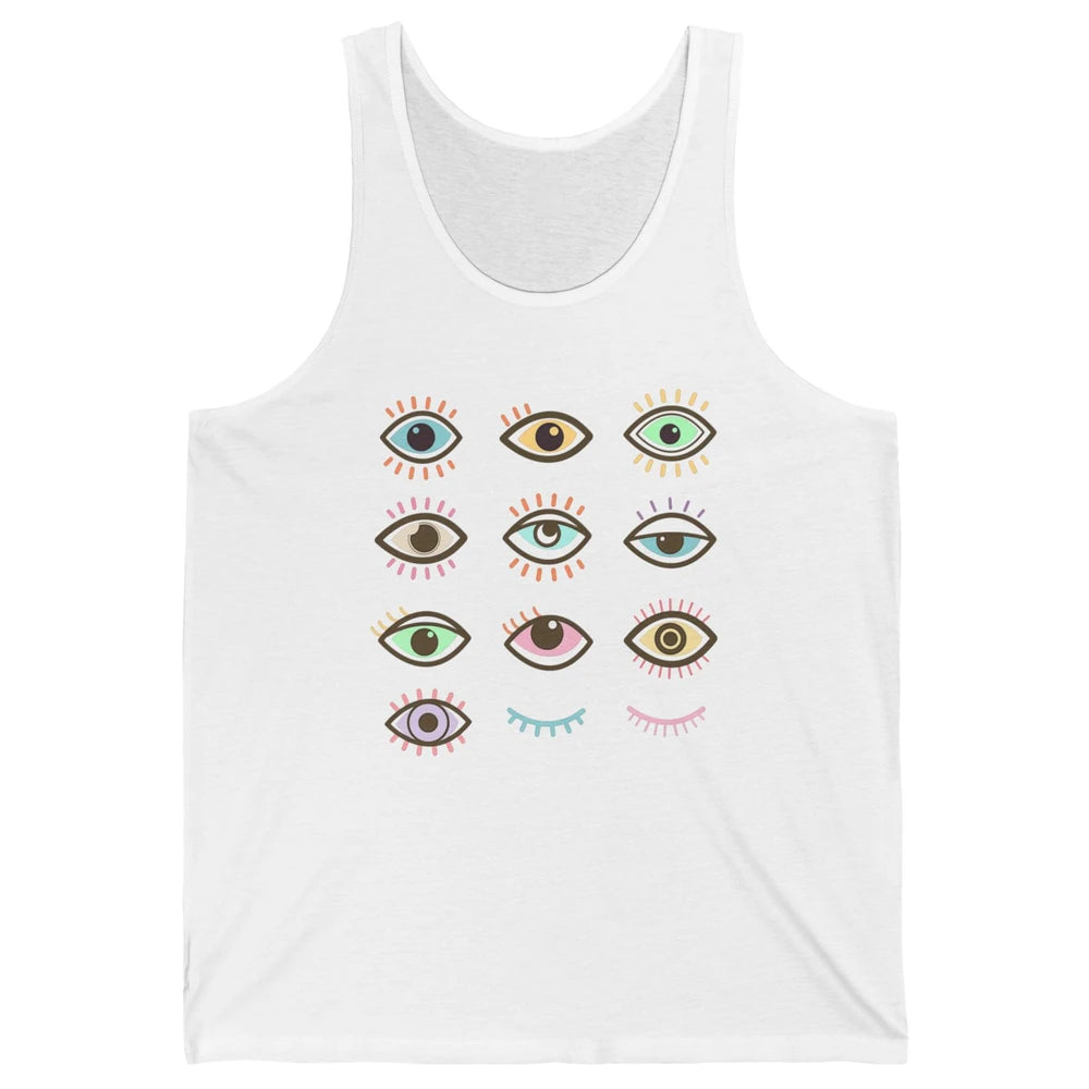 Ophthalmic Technician Tech Optometry Optician Eyes Rainbow Unisex Jersey Tank