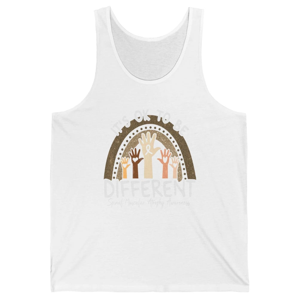 OK Be Different Rainbow Warrior Spinal Muscular Atrophy SMA Unisex Jersey Tank