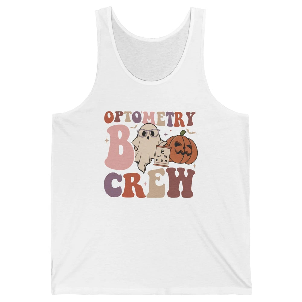 Optometry Boo Crew Halloween Ophthalmic Tech Optometrist Unisex Jersey Tank