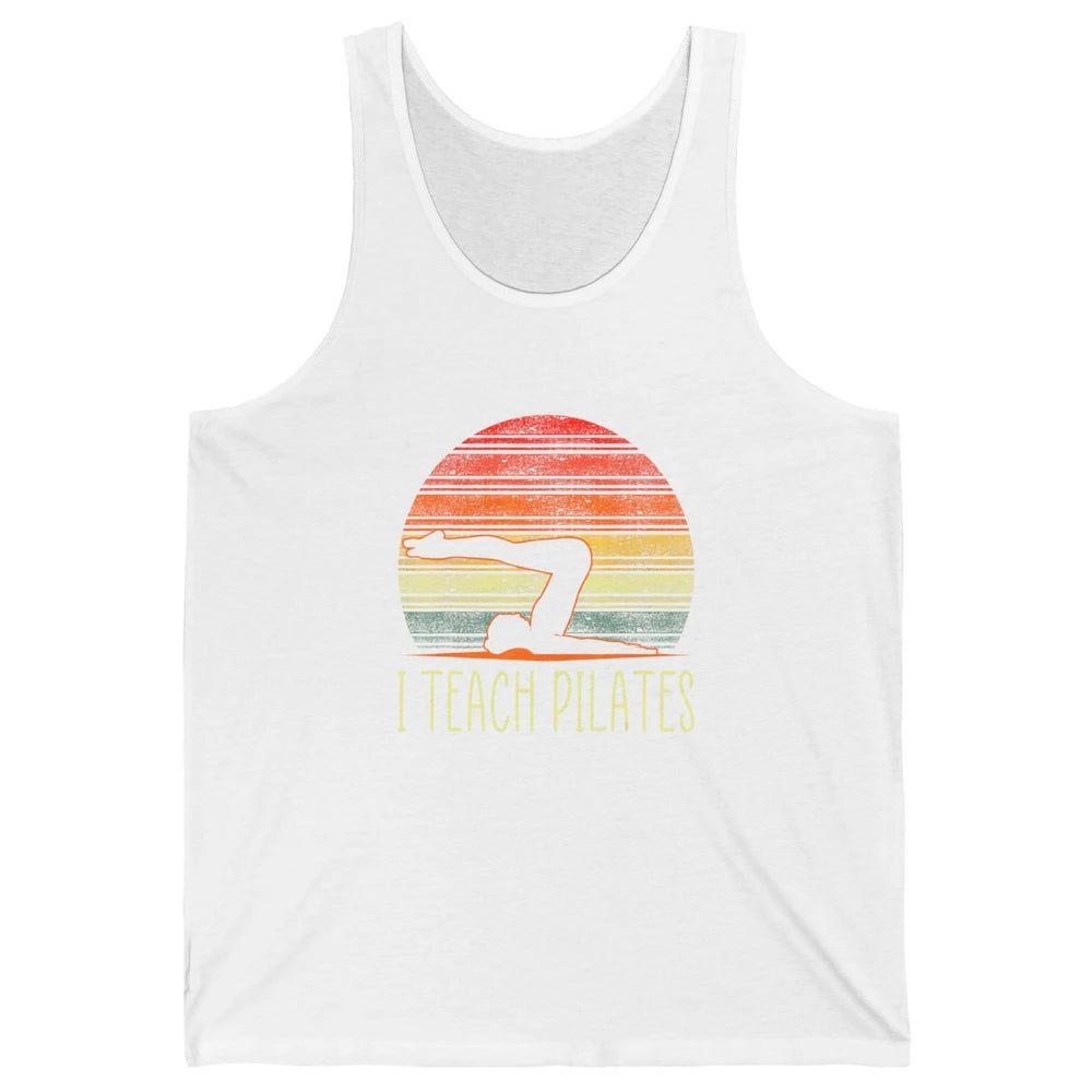 Retro Instructor Teacher Gym Teach Pilates Workout Fitness Unisex Jersey Tank