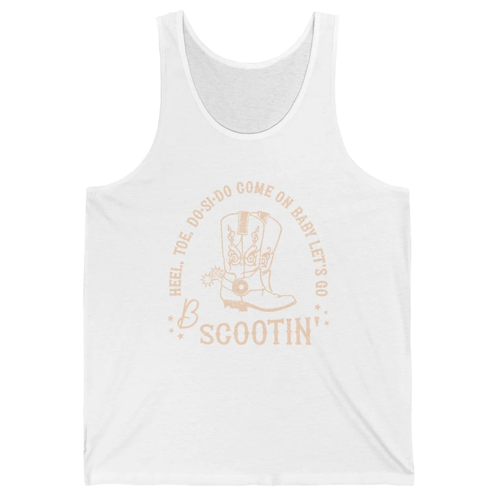 Retro Cowboy Come On Boot Scootin' Boogie Western Country Unisex Jersey Tank