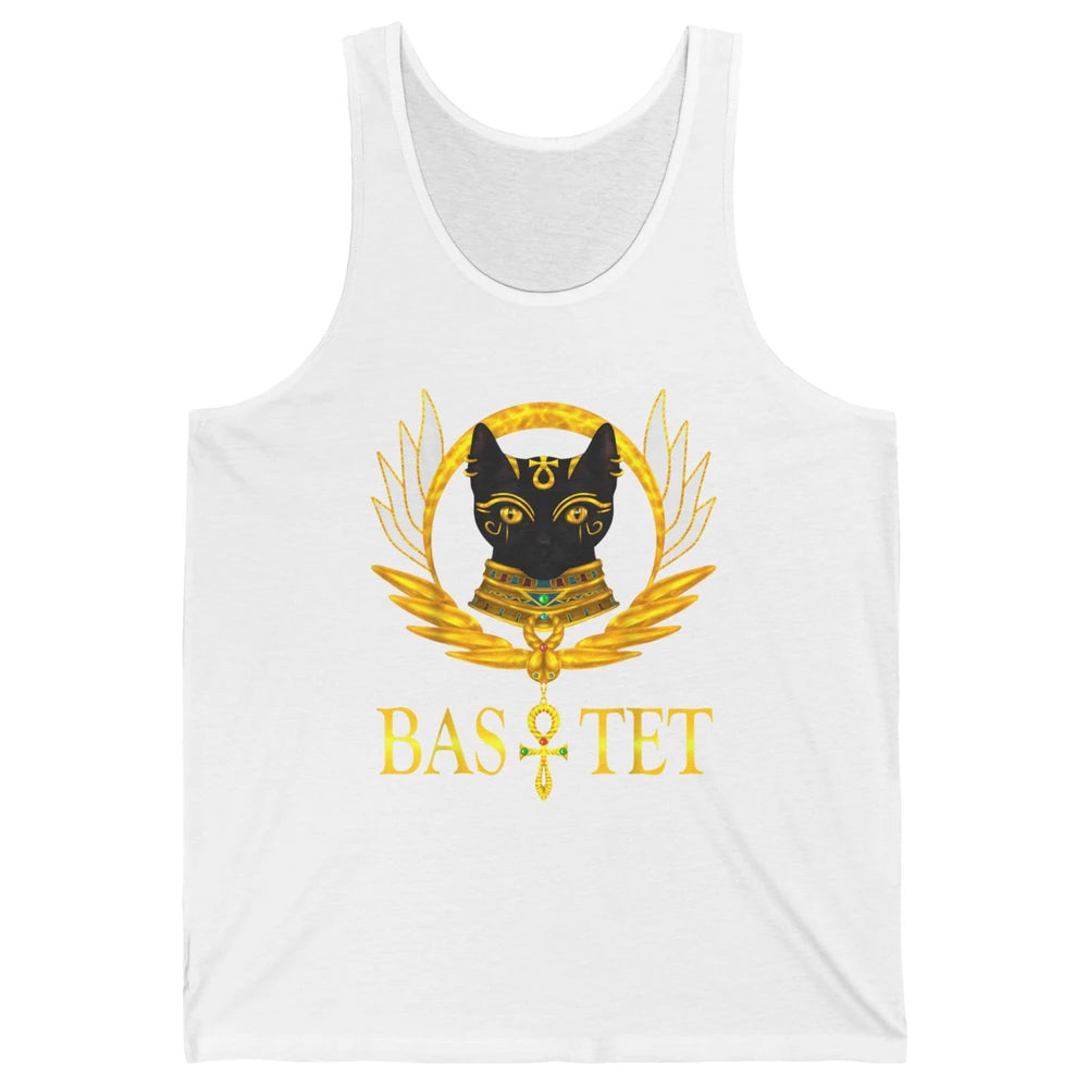 Retro Ancient Egyptian Cat Egypt Goddess Bastet Wings Horus Unisex Jersey Tank