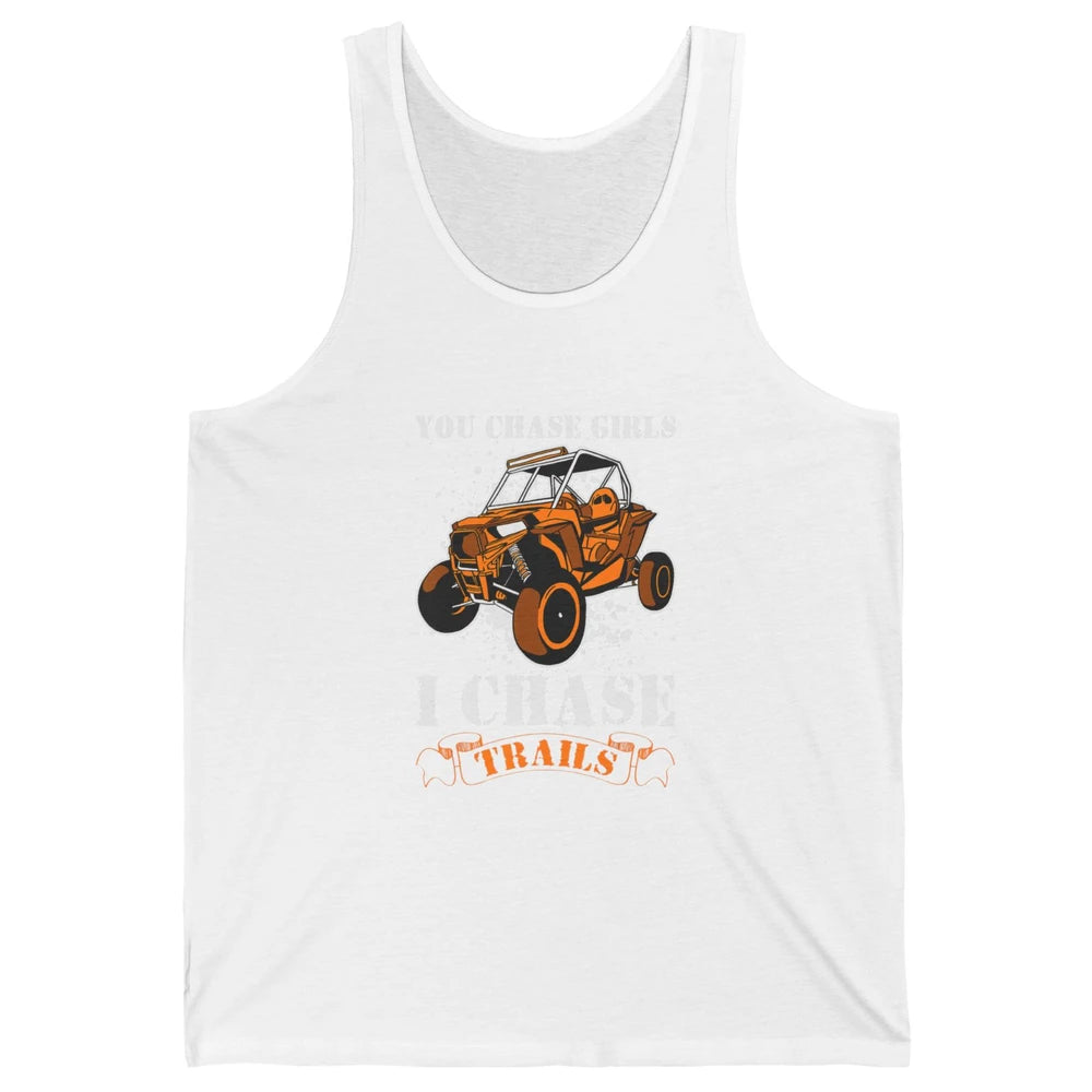 Retro Chase Trails Mud Rider Dirty UTV SXS Rider Offroad Unisex Jersey Tank