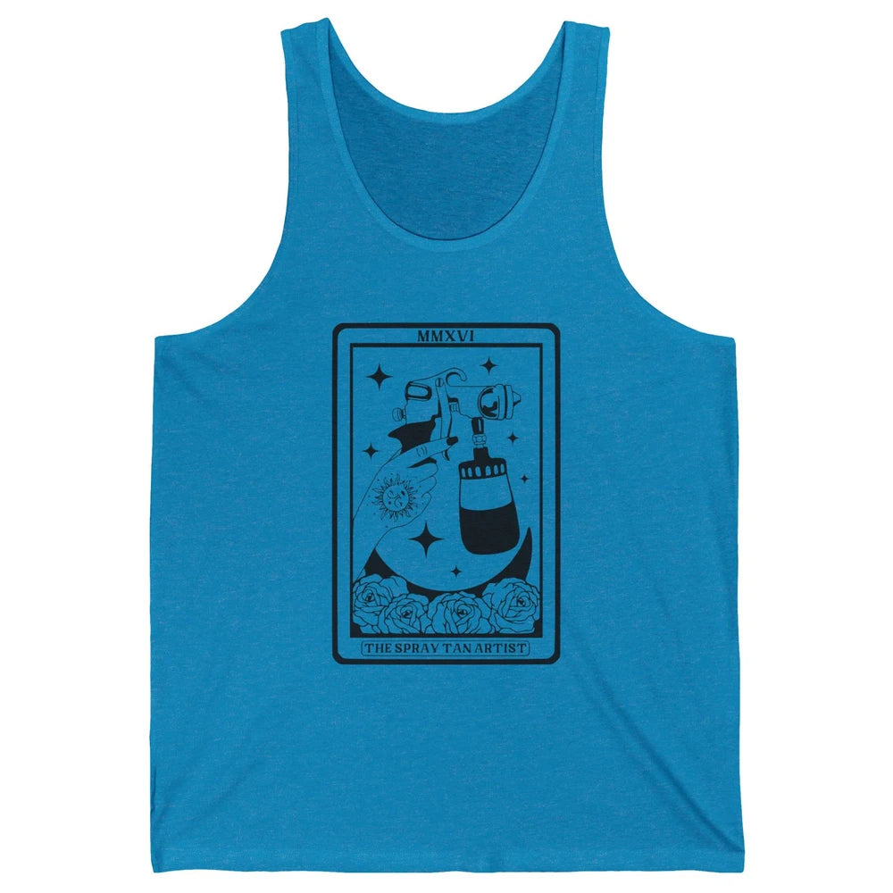 The Spray Tan Artist Tarot Card Beautician Spray Tan Tech Unisex Jersey Tank