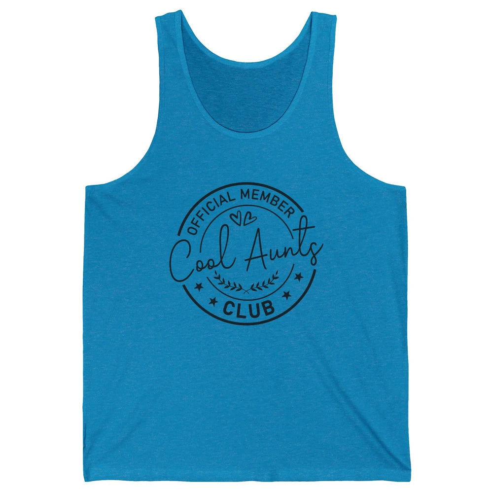 Official Member Cool Aunts Club Funny Auntie Sister Gift Unisex Jersey Tank
