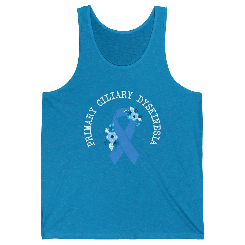 Primary Ciliary Dyskinesia Blue Ribbon Respiratory Diseases Unisex Jersey Tank