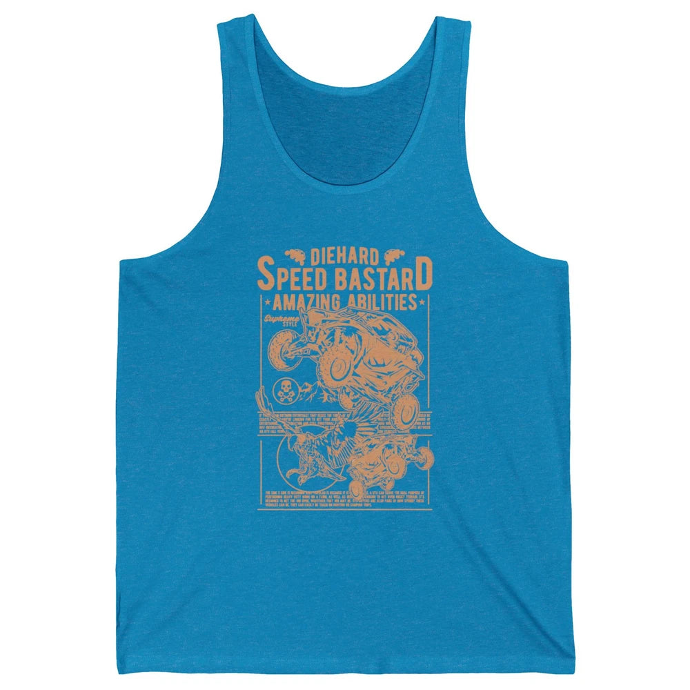 Retro ATV Speed Ride Mud Riding Dirt UTV SXS Rider Offroad Unisex Jersey Tank